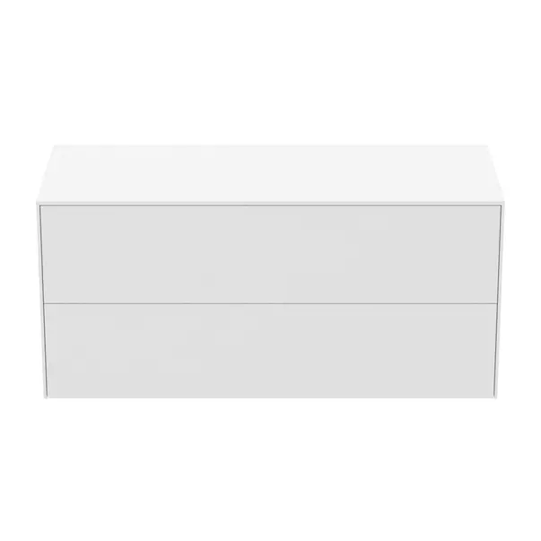 Dulap baza suspendat Ideal Standard Atelier Conca alb mat 2 sertare cu blat 120 cm [4]