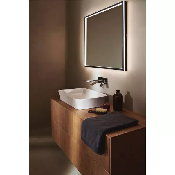 Dulap baza suspendat Ideal Standard Atelier Conca finisaj nuc inchis 2 sertare cu blat 120 cm [3]