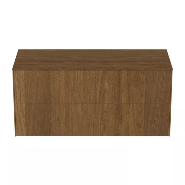 Dulap baza suspendat Ideal Standard Atelier Conca finisaj nuc inchis 2 sertare cu blat 120 cm [8]