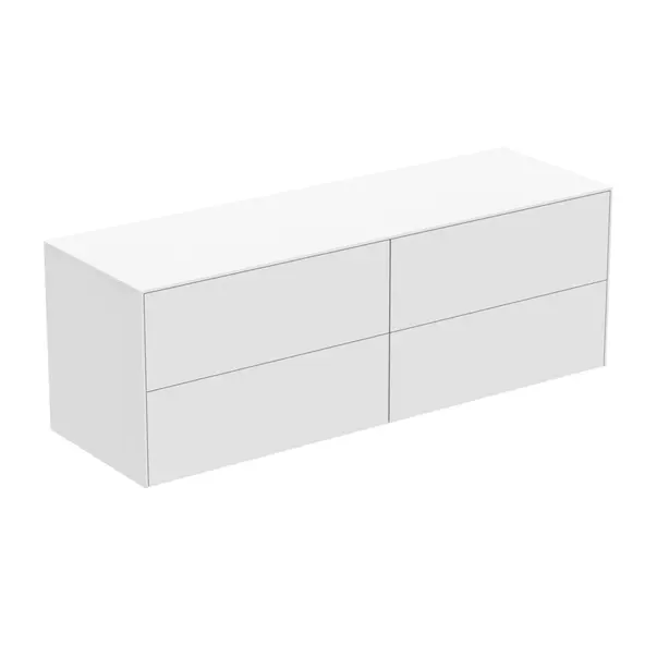 Mobilier Baie - Dulap baza suspendat Ideal Standard Atelier Conca alb mat 4 sertare cu blat 160 cm
