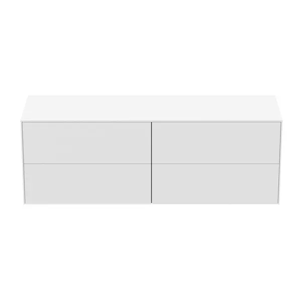 Dulap baza suspendat Ideal Standard Atelier Conca alb mat 4 sertare cu blat 160 cm [5]