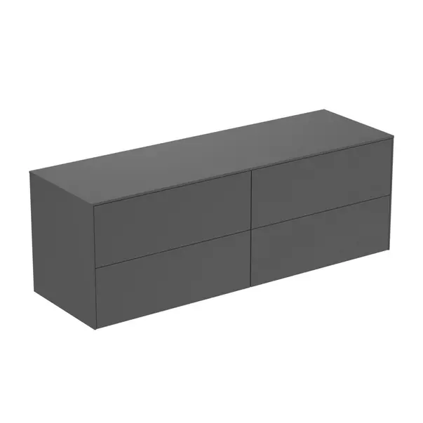  Dulapuri baie - Dulap baza suspendat Ideal Standard Atelier Conca antracit mat 4 sertare cu blat 160 cm