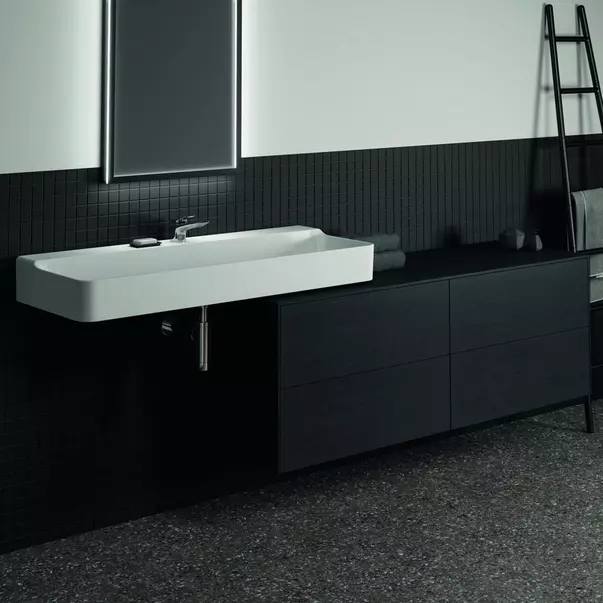 Dulap baza suspendat Ideal Standard Atelier Conca finisaj stejar inchis 4 sertare cu blat 160 cm [3]