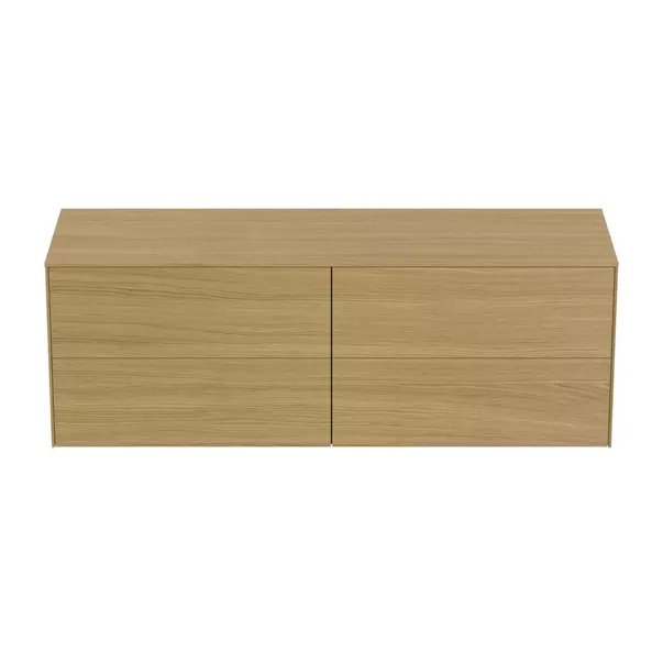 Dulap baza suspendat Ideal Standard Atelier Conca finisaj stejar deschis 4 sertare cu blat 160 cm [5]