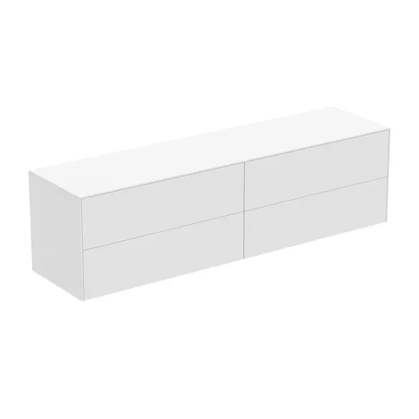 Dulap baza suspendat Ideal Standard Atelier Conca alb mat 4 sertare cu blat 200 cm [2]