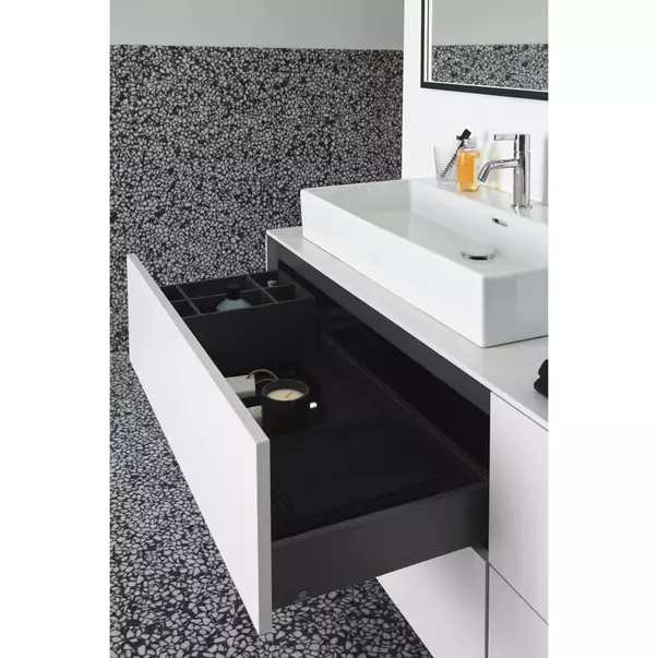 Dulap baza suspendat Ideal Standard Atelier Conca alb mat 4 sertare cu blat 200 cm [6]