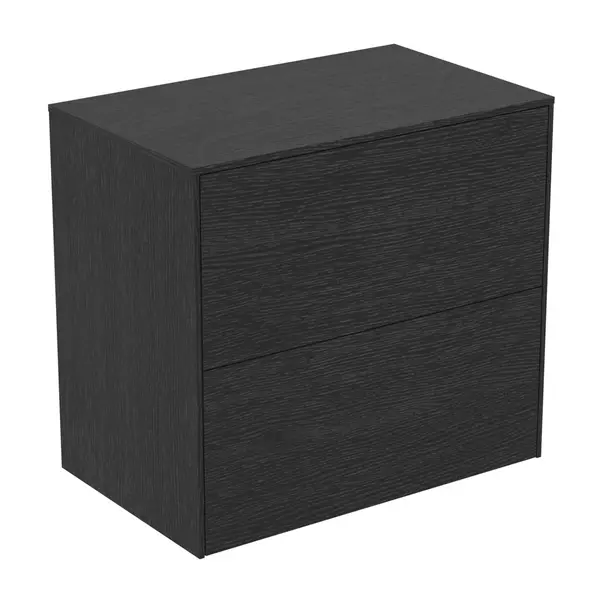 Dulap baza suspendat Ideal Standard Atelier Conca 2 sertare cu blat 60 cm finisaj stejar inchis [2]