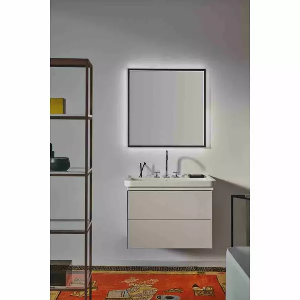 Dulap baza suspendat Ideal Standard Atelier Conca 2 sertare cu blat 80 cm alb mat [3]