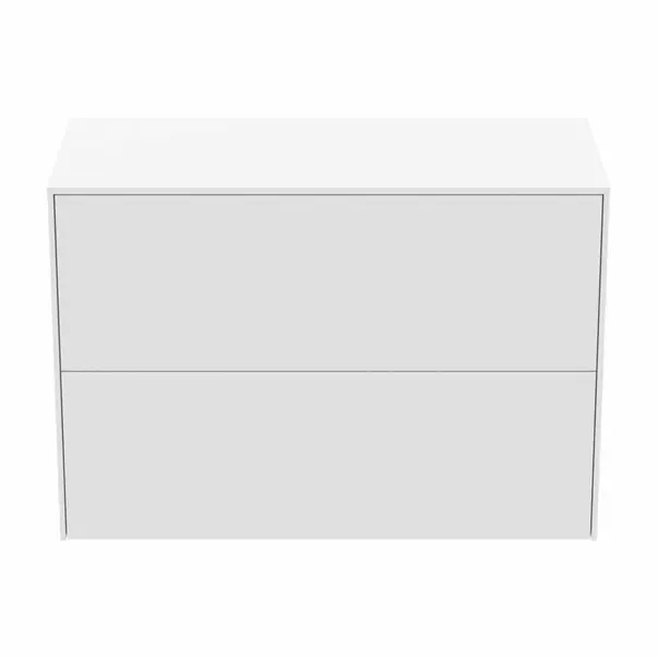 Dulap baza suspendat Ideal Standard Atelier Conca 2 sertare cu blat 80 cm alb mat [5]