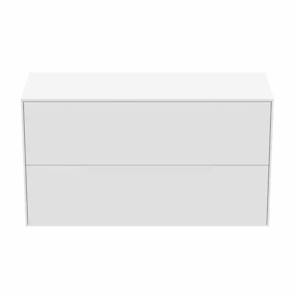Dulap baza suspendat Ideal Standard Atelier Conca 2 sertare cu blat 100 cm alb mat [6]