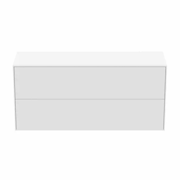Dulap baza suspendat Ideal Standard Atelier Conca 2 sertare cu blat 120 cm alb mat [6]