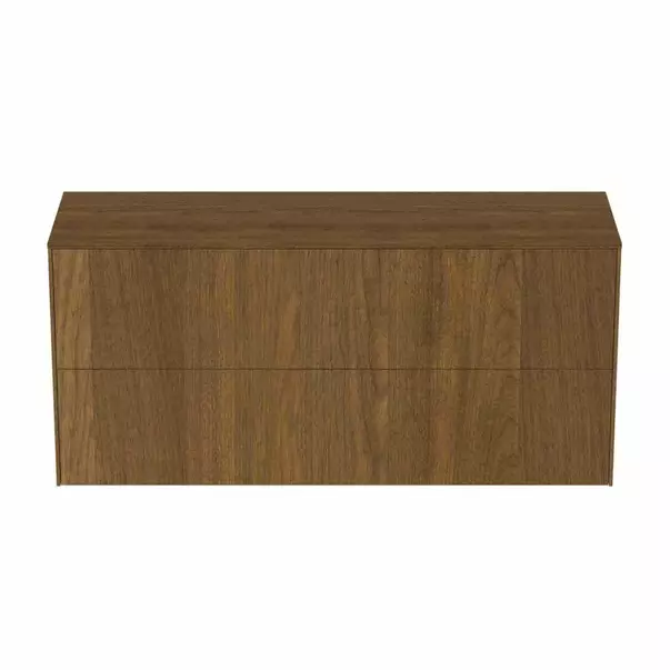 Dulap baza suspendat Ideal Standard Atelier Conca 2 sertare cu blat 120 cm finisaj nuc inchis [7]