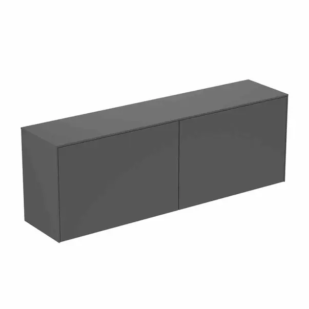 Mobilier Baie - Dulap baza suspendat Ideal Standard Atelier Conca 2 sertare cu blat 160 cm antracit mat