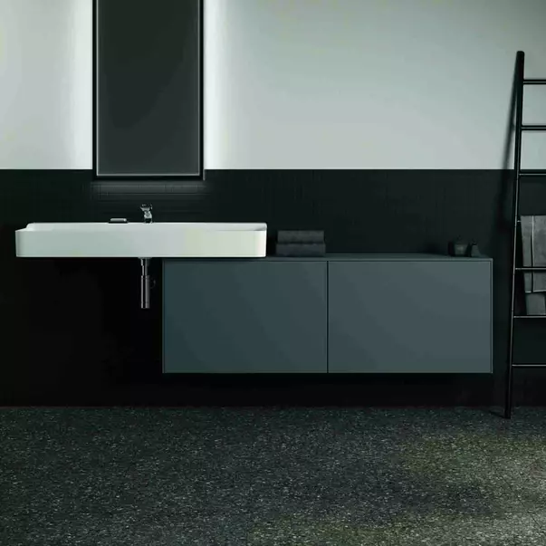 Dulap baza suspendat Ideal Standard Atelier Conca 2 sertare cu blat 160 cm antracit mat [3]