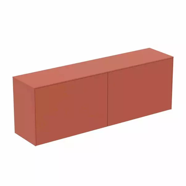 Dulap baza suspendat Ideal Standard Atelier Conca 2 sertare cu blat 160 cm rosu - oranj mat [2]