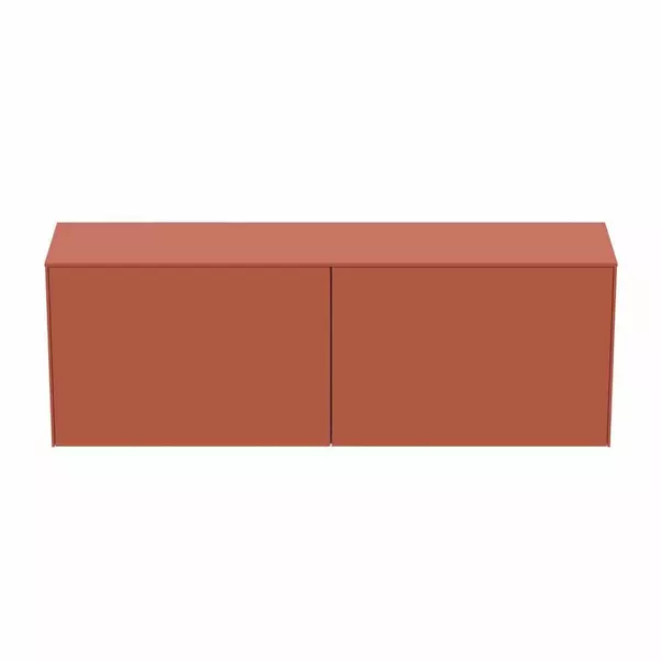 Dulap baza suspendat Ideal Standard Atelier Conca 2 sertare cu blat 160 cm rosu - oranj mat [9]
