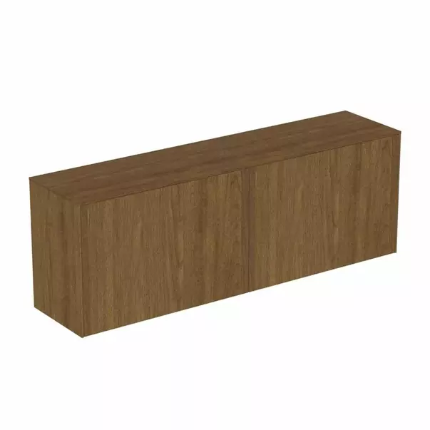 Mobilier Baie - Dulap baza suspendat Ideal Standard Atelier Conca 2 sertare cu blat 160 cm finisaj nuc inchis