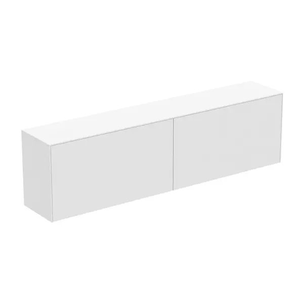 Mobilier Baie - Dulap baza suspendat Ideal Standard Atelier Conca 2 sertare cu blat 200 cm alb mat