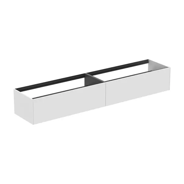 Mobilier Baie - Dulap baza suspendat Ideal Standard Atelier Conca alb mat 2 sertare 240 cm