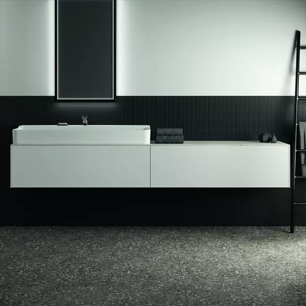 Dulap baza suspendat Ideal Standard Atelier Conca alb mat 2 sertare 240 cm [3]