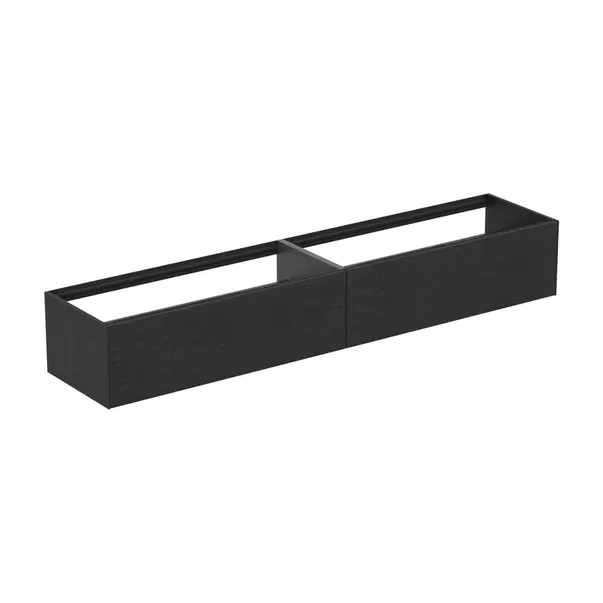  Dulapuri baie - Dulap baza suspendat Ideal Standard Atelier Conca finisaj stejar inchis 2 sertare 240 cm