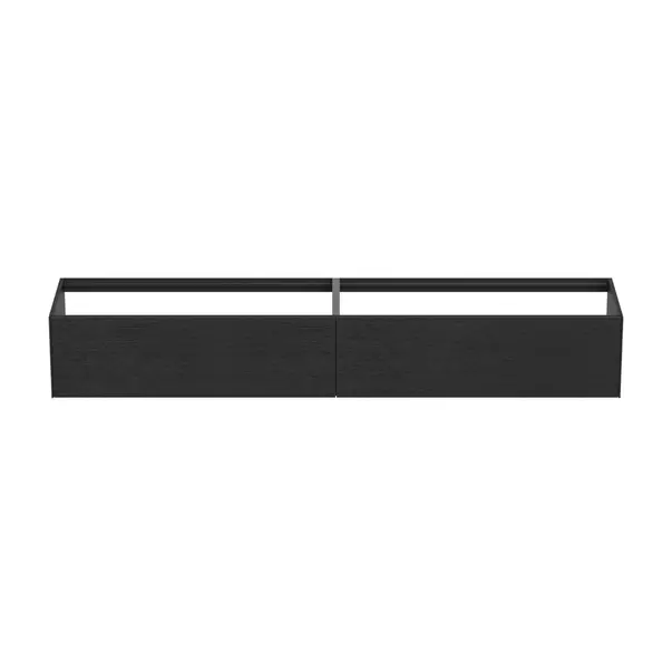 Dulap baza suspendat Ideal Standard Atelier Conca finisaj stejar inchis 2 sertare 240 cm [5]