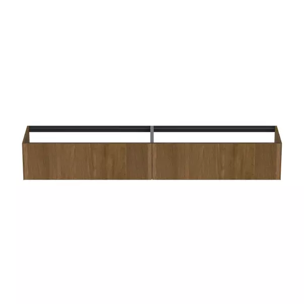 Dulap baza suspendat Ideal Standard Atelier Conca finisaj nuc inchis 2 sertare 240 cm [5]
