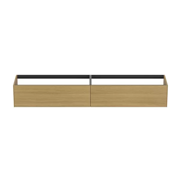 Dulap baza suspendat Ideal Standard Atelier Conca finisaj stejar deschis 2 sertare 240 cm [5]