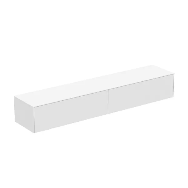 Mobilier Baie - Dulap baza suspendat Ideal Standard Atelier Conca alb mat 2 sertare cu blat 240 cm