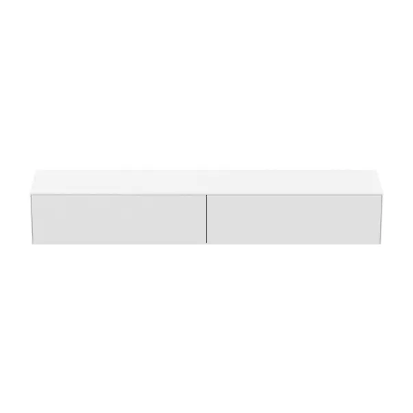 Dulap baza suspendat Ideal Standard Atelier Conca alb mat 2 sertare cu blat 240 cm [4]