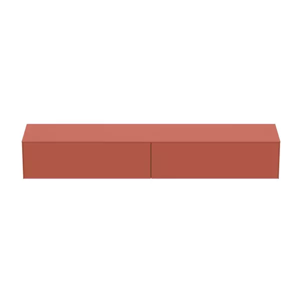Dulap baza suspendat Ideal Standard Atelier Conca  rosu - oranj mat 2 sertare cu blat 240 cm [9]