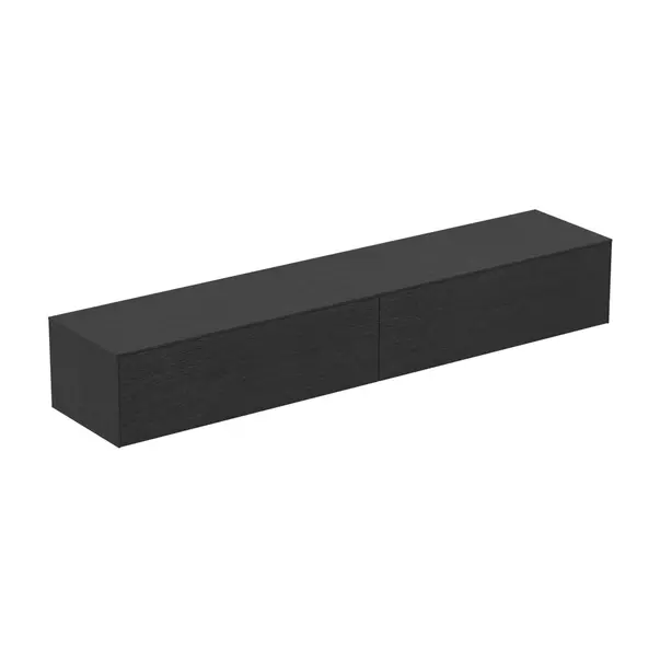  Dulapuri baie - Dulap baza suspendat Ideal Standard Atelier Conca finisaj stejar inchis 2 sertare cu blat 240 cm