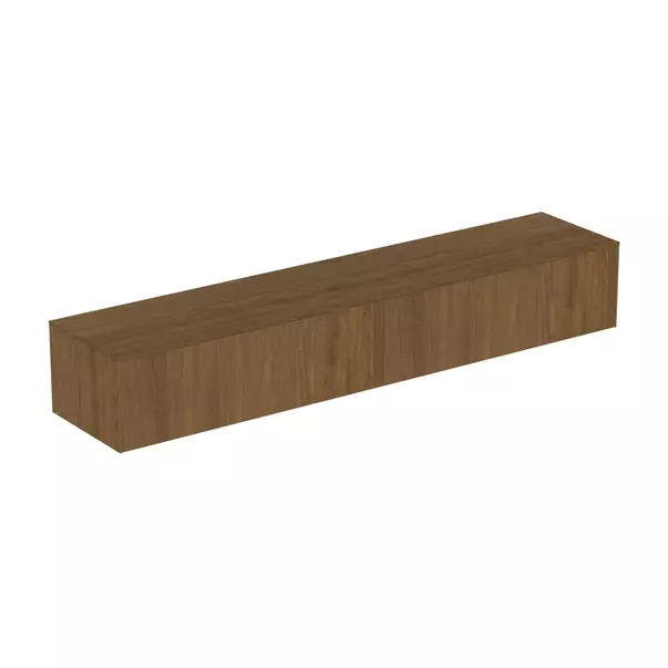  Dulapuri baie - Dulap baza suspendat Ideal Standard Atelier Conca finisaj nuc inchis 2 sertare cu blat 240 cm