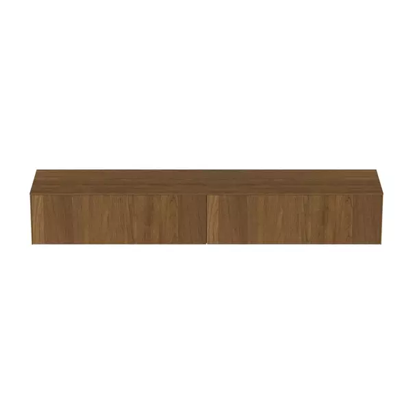 Dulap baza suspendat Ideal Standard Atelier Conca finisaj nuc inchis 2 sertare cu blat 240 cm [8]