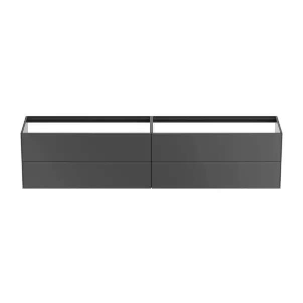 Dulap baza suspendat Ideal Standard Atelier Conca antracit mat 4 sertare 240 cm [5]