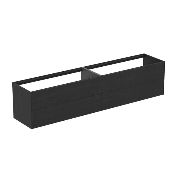  Dulapuri baie - Dulap baza suspendat Ideal Standard Atelier Conca finisaj stejar inchis 4 sertare 240 cm