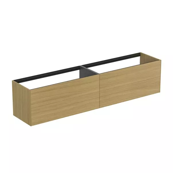 Dulap baza suspendat Ideal Standard Atelier Conca finisaj stejar deschis 4 sertare 240 cm [2]