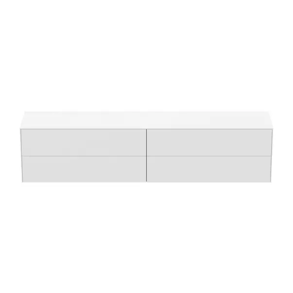 Dulap baza suspendat Ideal Standard Atelier Conca alb mat 4 sertare cu blat 240 cm [4]