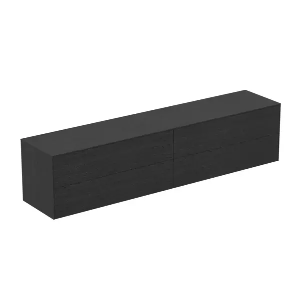  Dulapuri baie - Dulap baza suspendat Ideal Standard Atelier Conca finisaj stejar inchis 4 sertare cu blat 240 cm