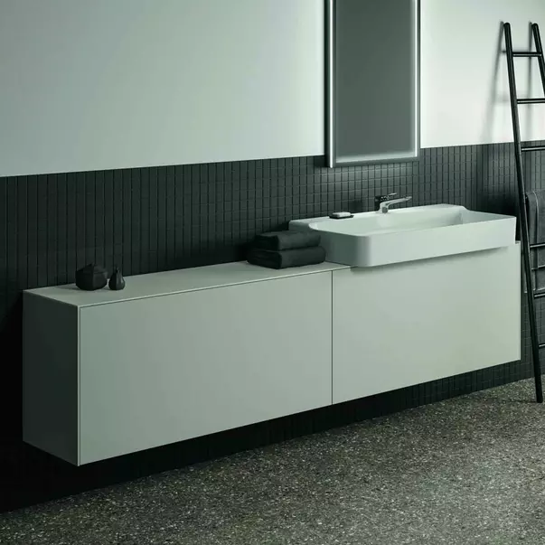 Mobilier Baie - Dulap baza suspendat Ideal Standard Atelier Conca 2 sertare 240 cm alb mat