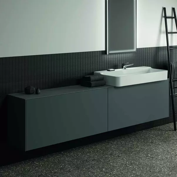 Dulap baza suspendat Ideal Standard Atelier Conca 2 sertare 240 cm antracit mat [2]
