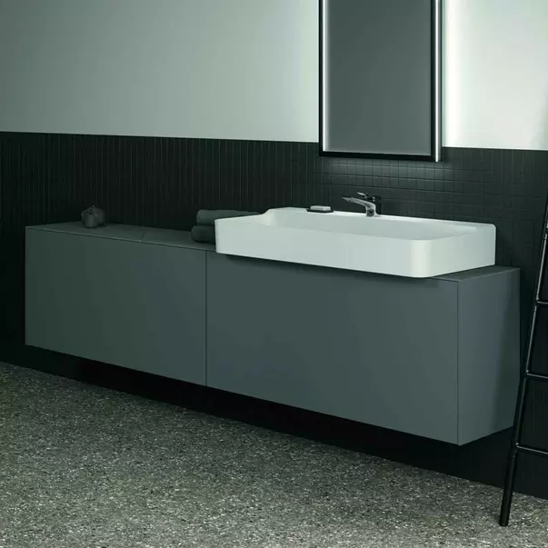 Dulap baza suspendat Ideal Standard Atelier Conca 2 sertare 240 cm antracit mat [4]
