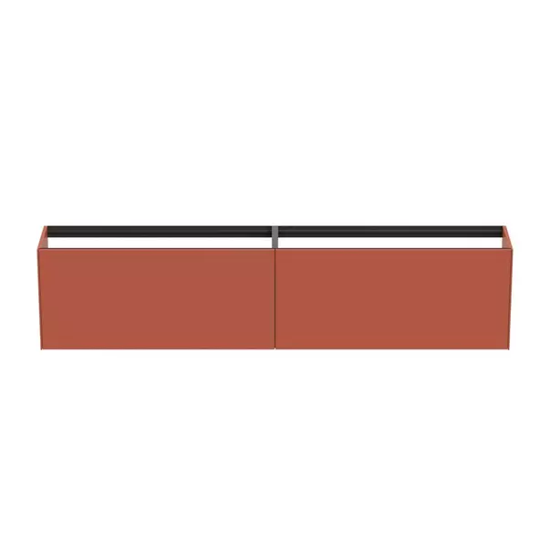 Dulap baza suspendat Ideal Standard Atelier Conca 2 sertare 240 cm rosu - oranj mat [5]
