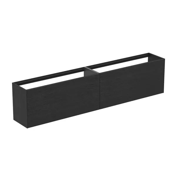 Dulap baza suspendat Ideal Standard Atelier Conca 2 sertare 240 cm finisaj stejar inchis [2]