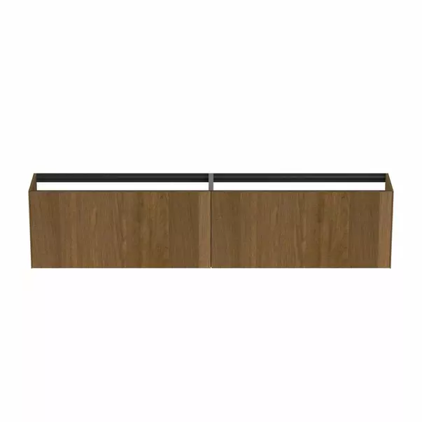 Dulap baza suspendat Ideal Standard Atelier Conca 2 sertare 240 cm finisaj nuc inchis [5]