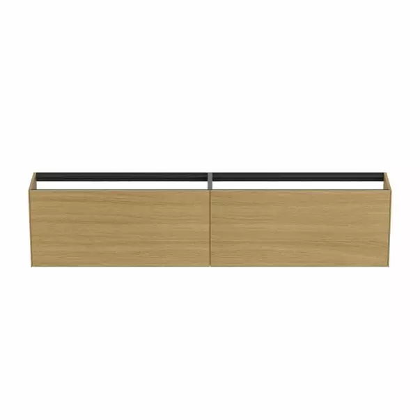 Dulap baza suspendat Ideal Standard Atelier Conca 2 sertare 240 cm finisaj stejar deschis [5]