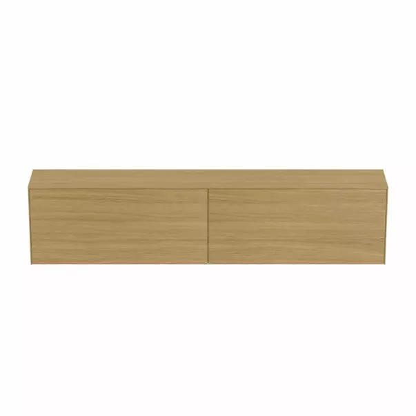 Dulap baza suspendat Ideal Standard Atelier Conca 2 sertare cu blat 240 cm finisaj stejar deschis [7]