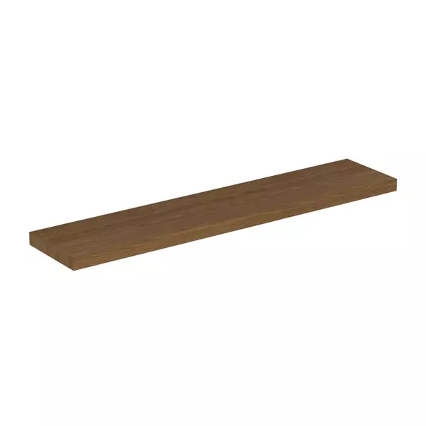  Dulapuri baie - Blat pentru lavoar Ideal Standard Atelier Conca fara decupaj finisaj nuc inchis 240 cm