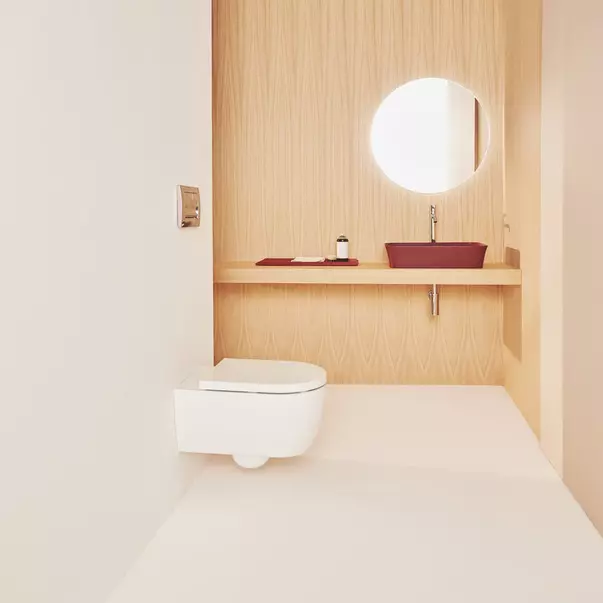 Blat pentru lavoar Ideal Standard Atelier Conca fara decupaj finisaj stejar deschis 240 cm [2]