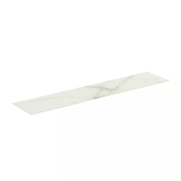  Dulapuri baie - Blat ceramic pentru lavoar Ideal Standard Atelier Conca 240 cm finisaj alb marmura